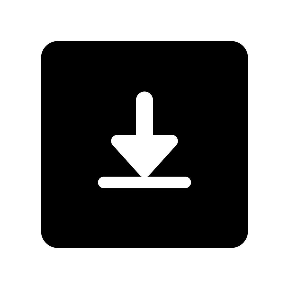 Download icon vector. Upload button illustration. Load symbol or logo. vector