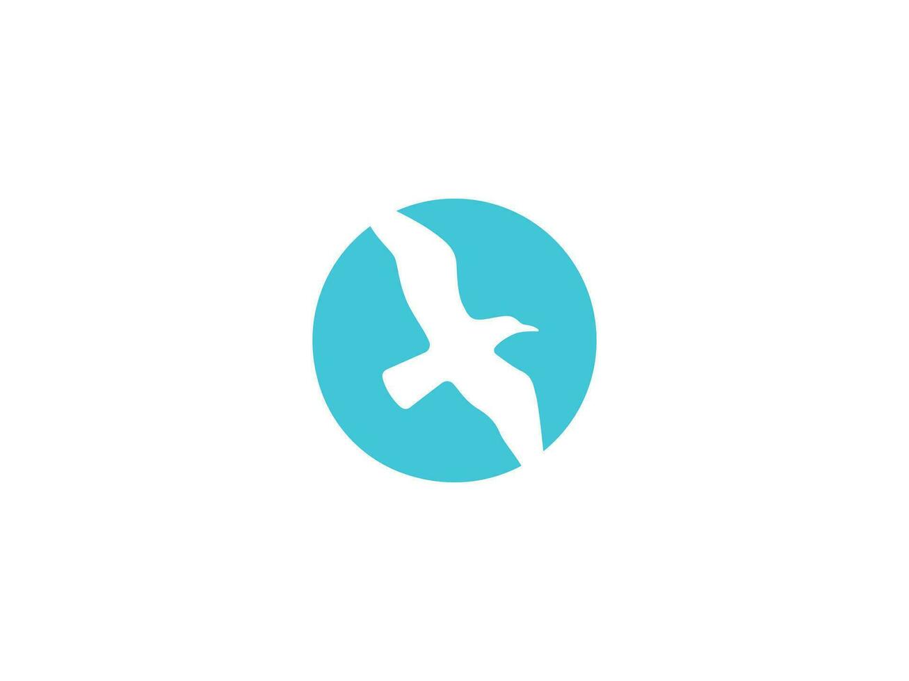 seagull travel logo vector icon illustration, logo template