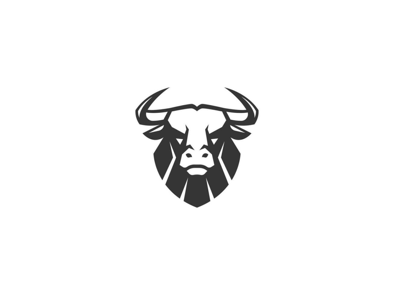 head bull logo vector icon illustration, logo template