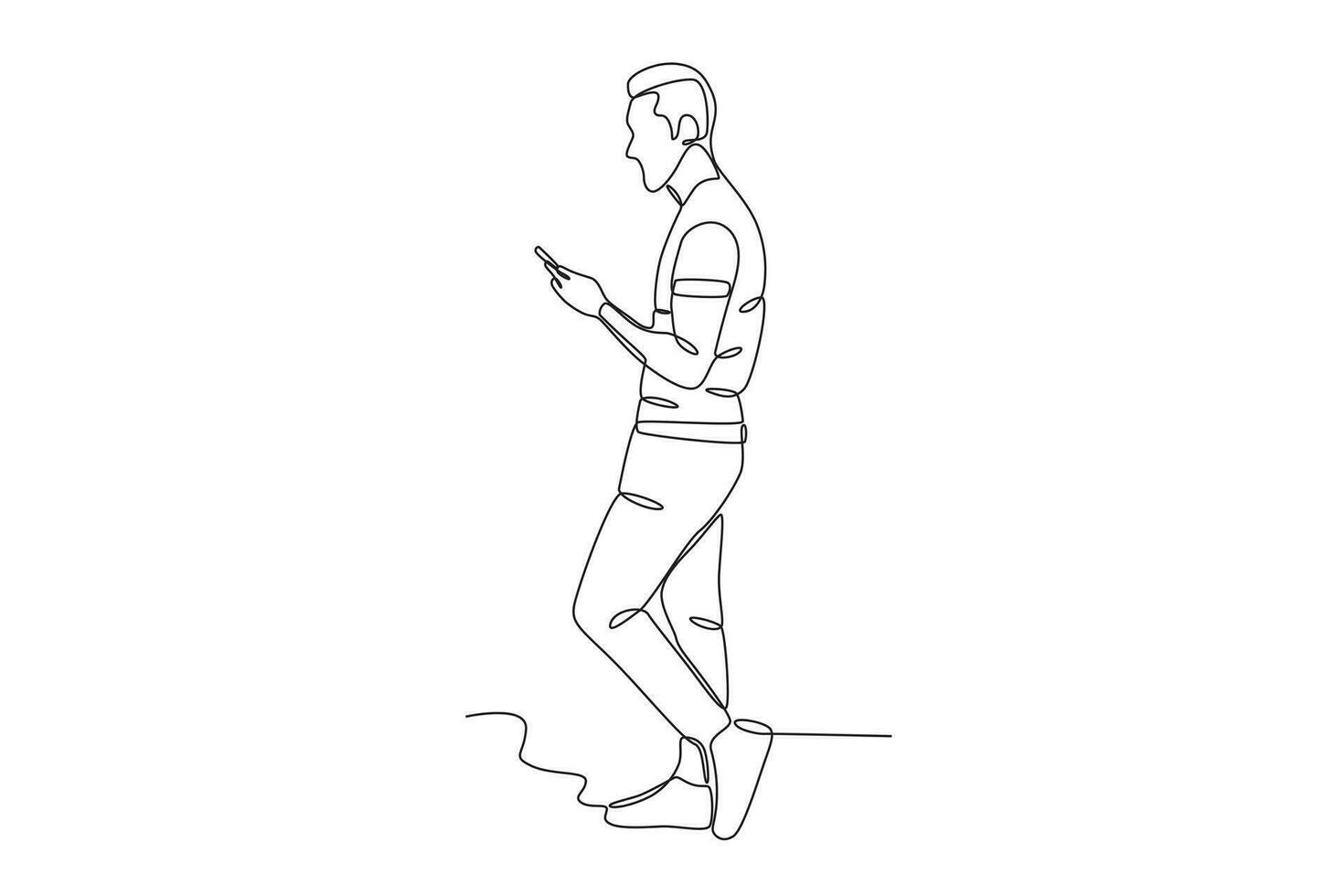 A man addicted to the internet vector