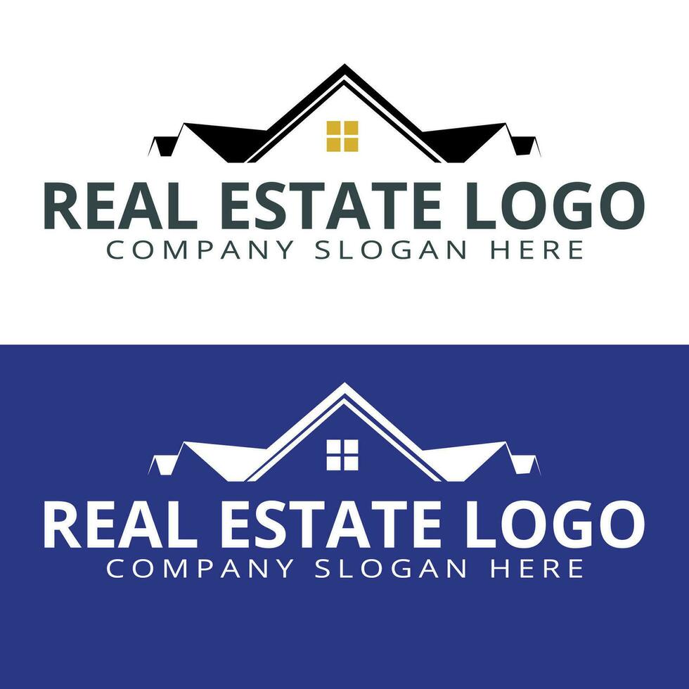 vector black and gold real estate logo with a building