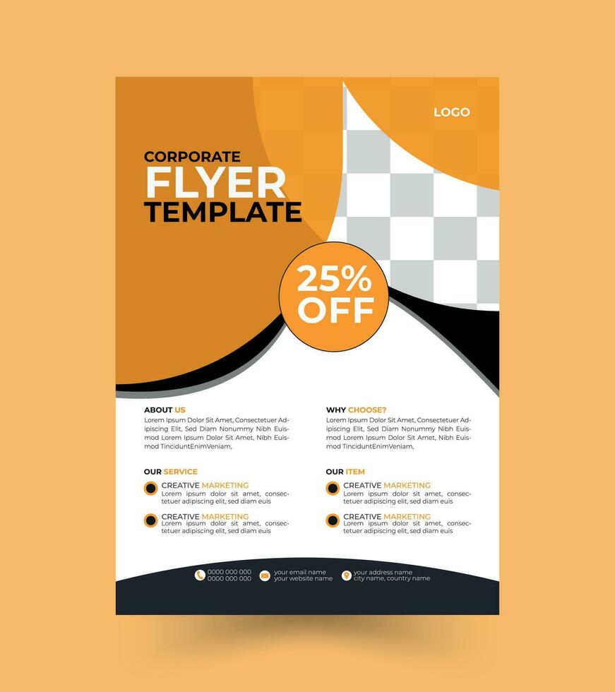 Business flyer design template vector