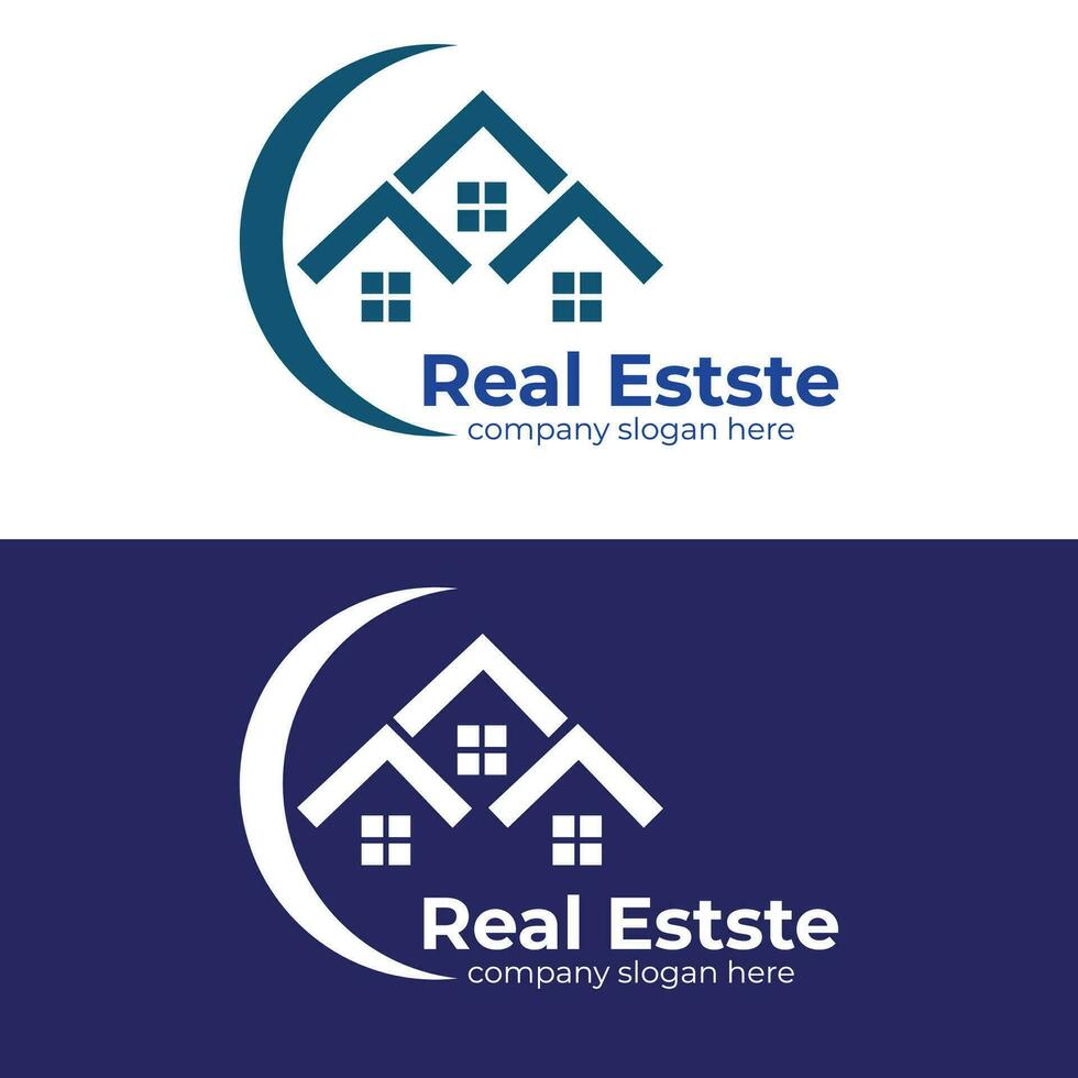 Luxury logo design or real estate logo design template vector