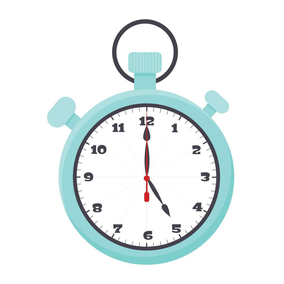 Isolated vector illustration graphic stopwatch timer