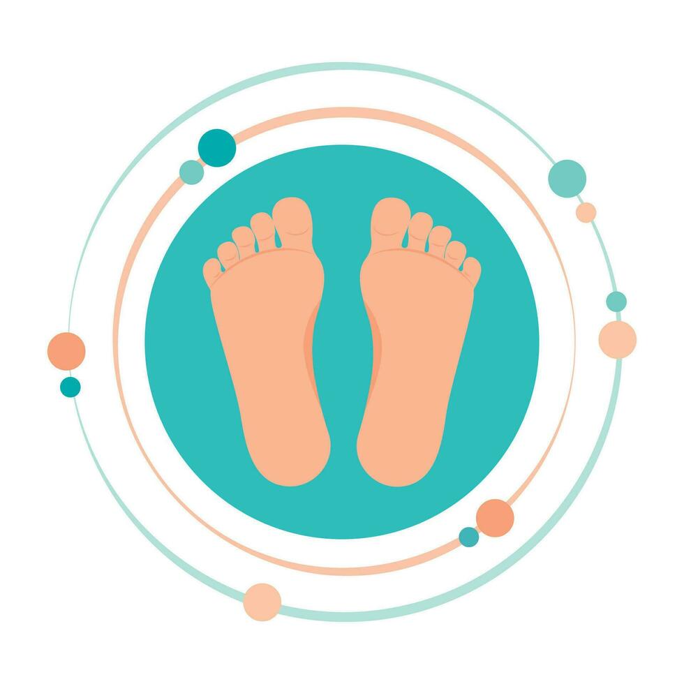 Bare feet vector illustration graphic icon symbol
