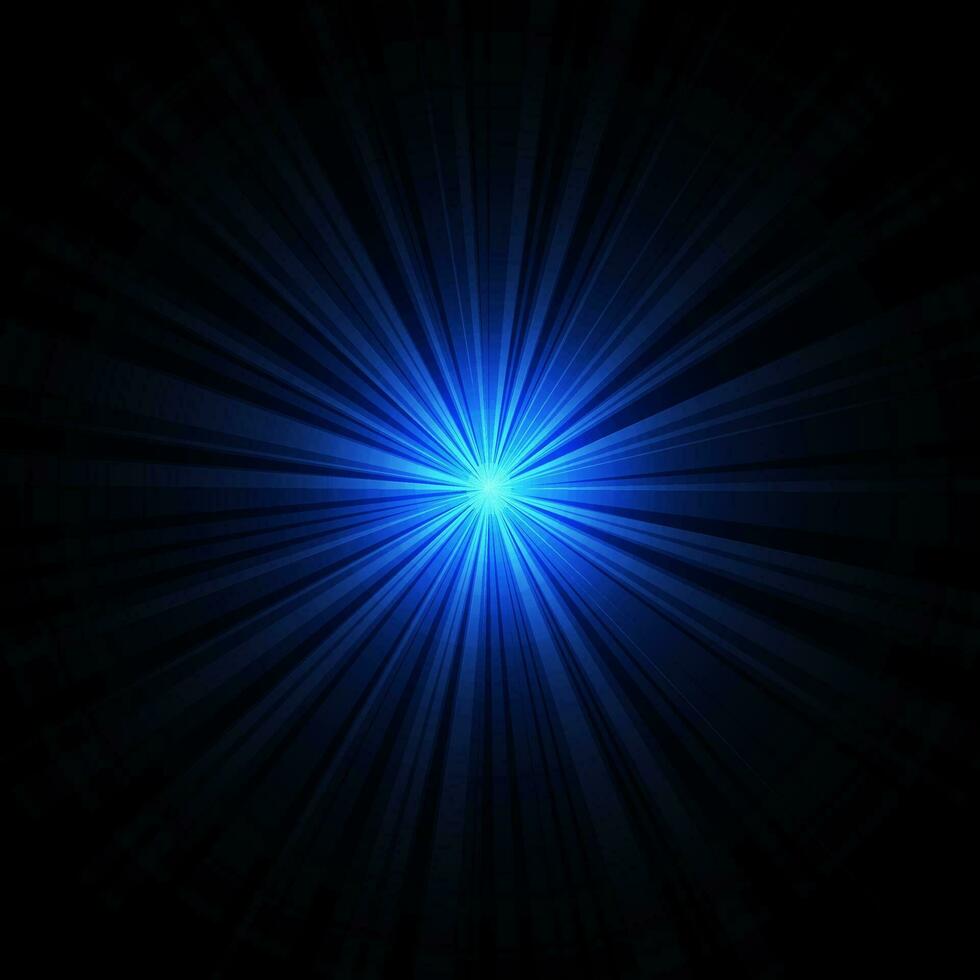 Blue Star Flare Explosion Background vector