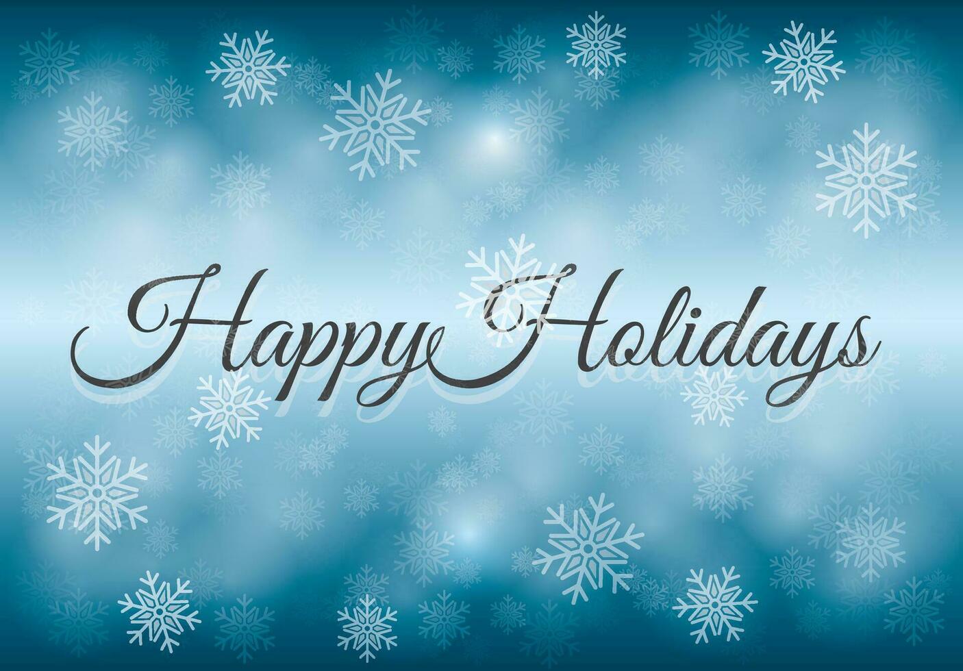 Happy holidays background with snowflakes. Vector illustration.