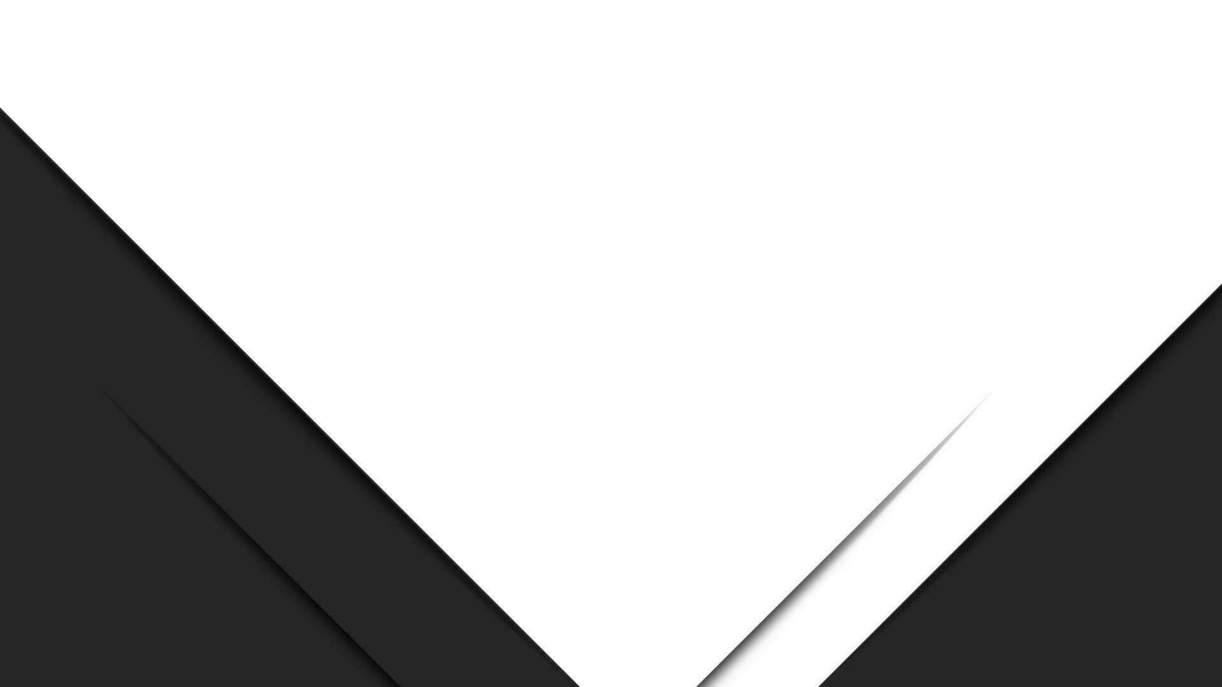 Modern abstract white and black background design. Dark and white geometric banner with shadow lines. Vector illustration