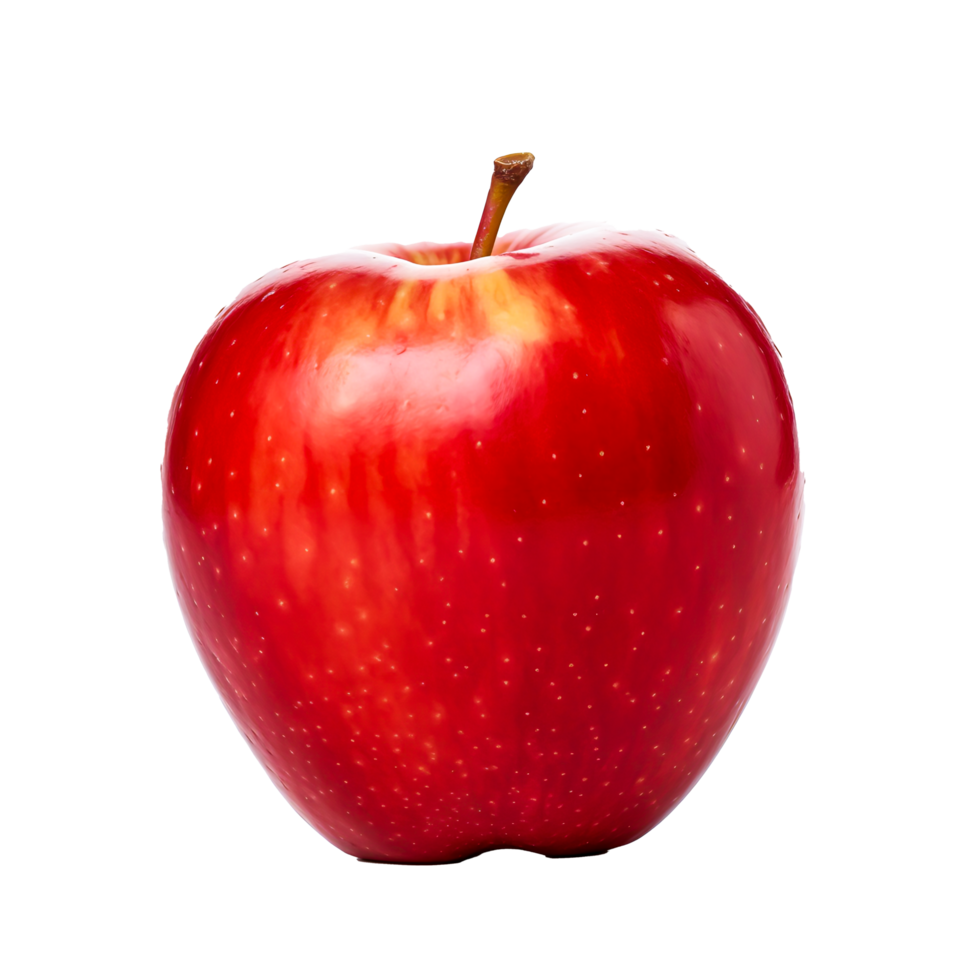 ai généré Frais et juteux mûr rouge pommes de verger à table pour en bonne santé collations et culinaire délices png