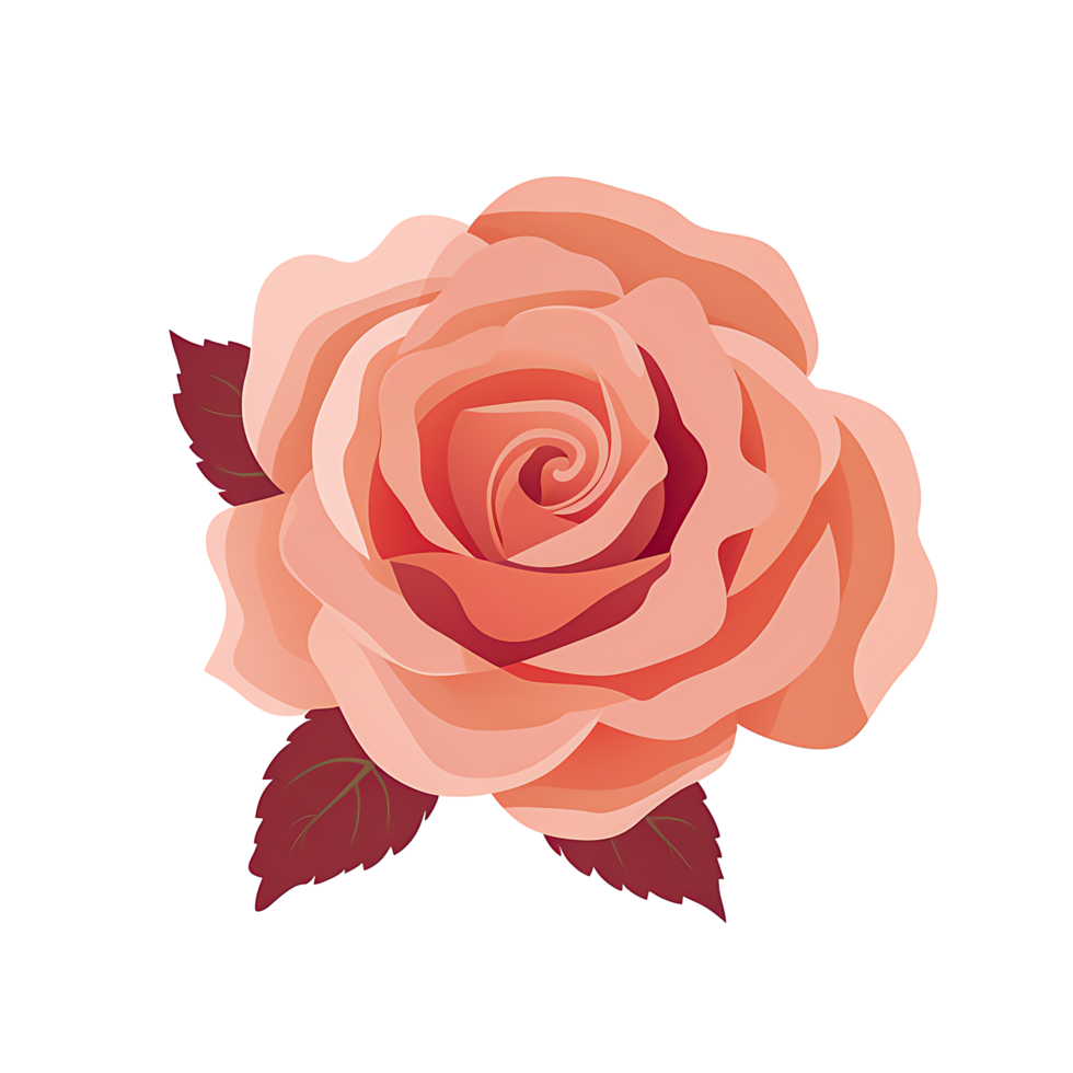 AI generated Romantic Red Rose in Full Bloom Symbol of Love and Passion  Beautiful Flower Petals for Wedding png