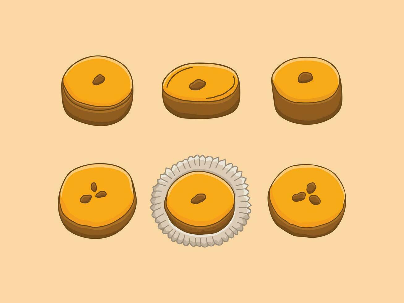 Indonesian Traditional Food Vector Illustration