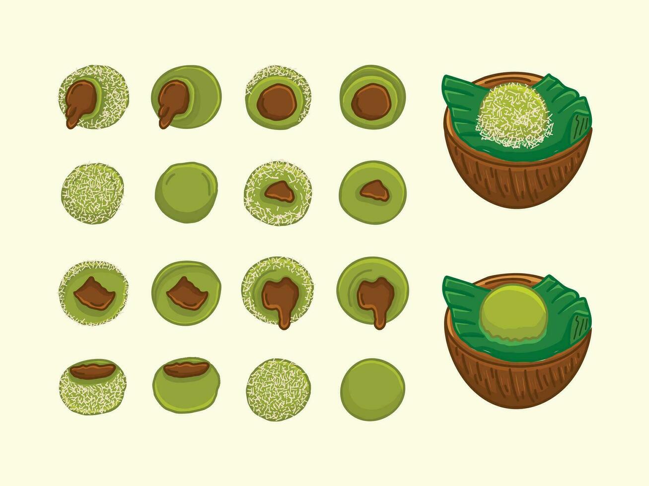 Indonesian Traditional Food Vector Illustration
