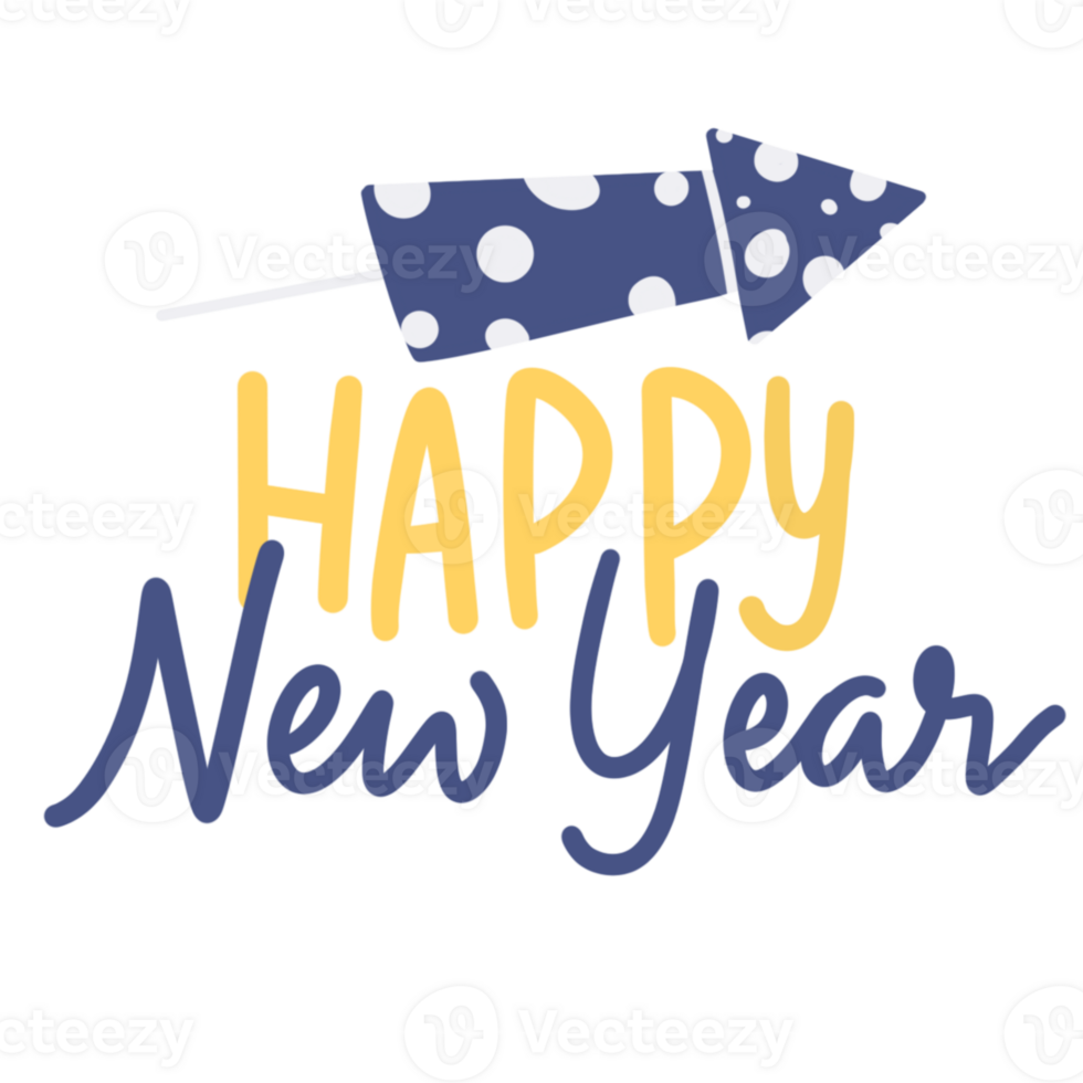 New Year firework element png