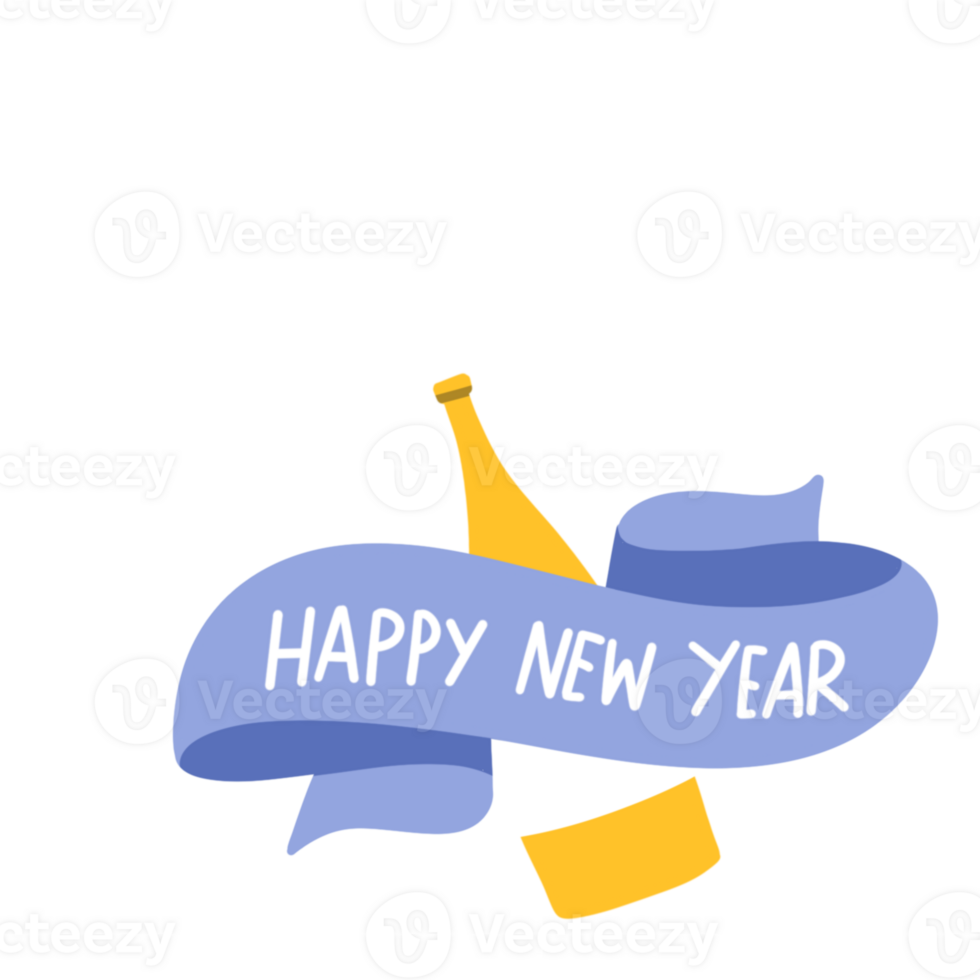 Happy new year party png