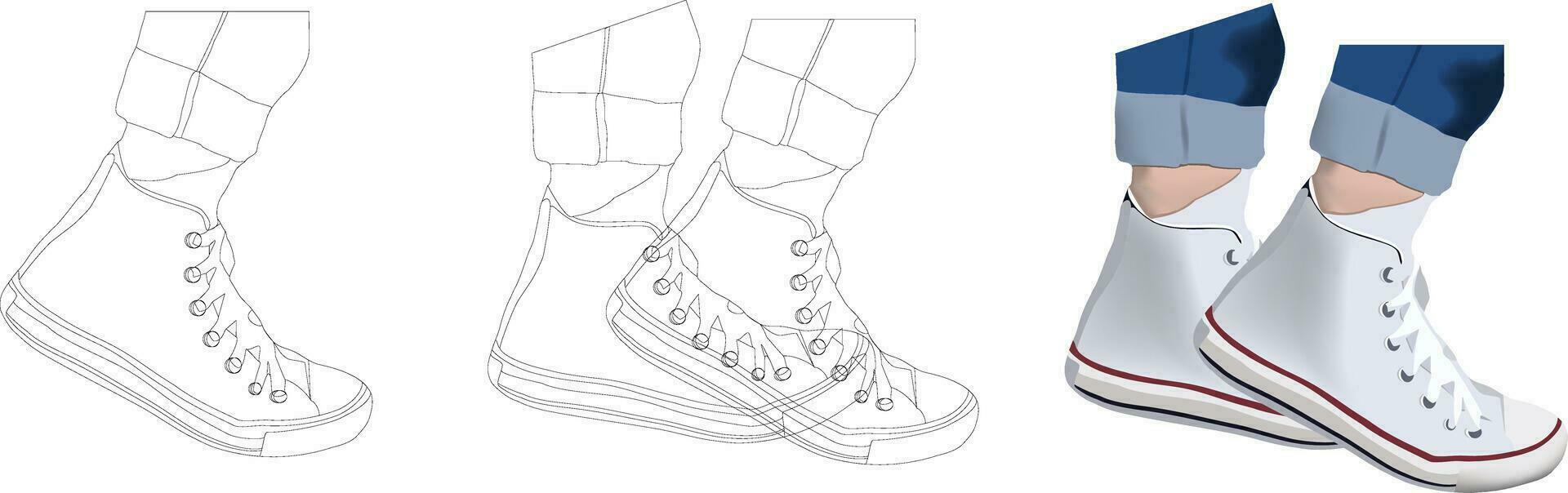 walking do activities with white sneakers- vector