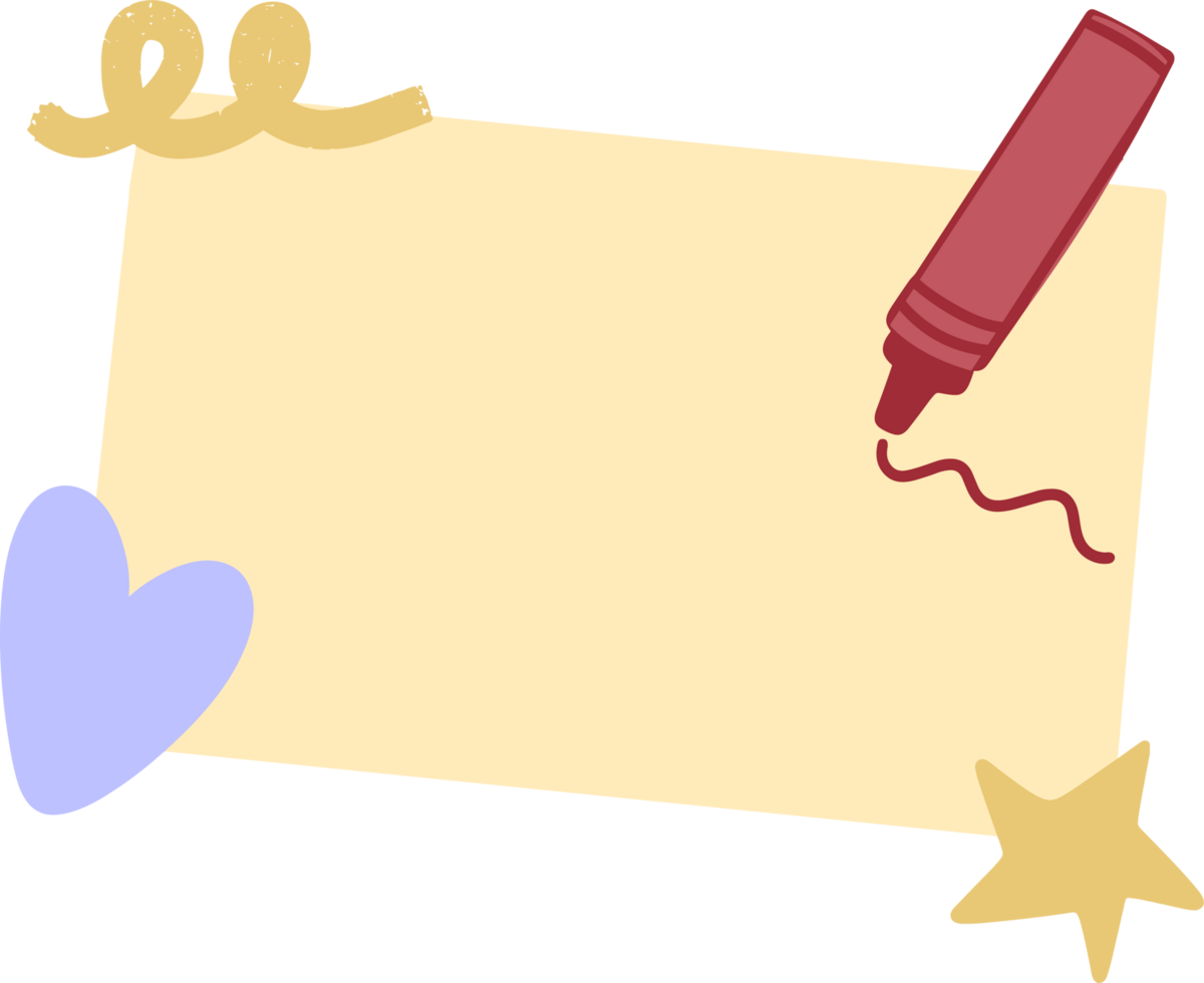 Cute valentine memo png