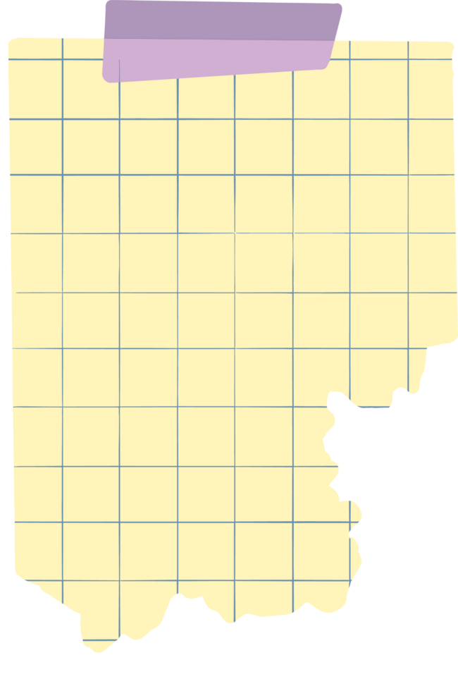 Ripped paper yellow note png