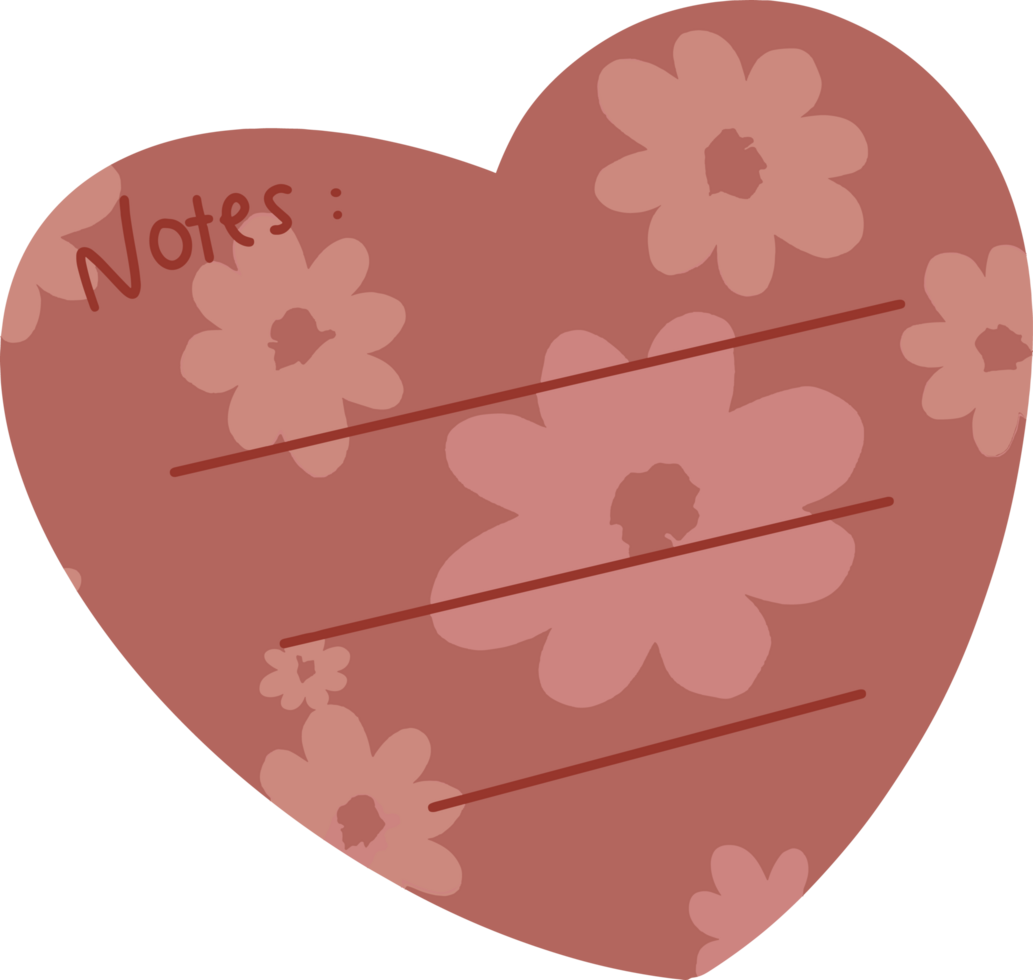 Love valentine sticky note png