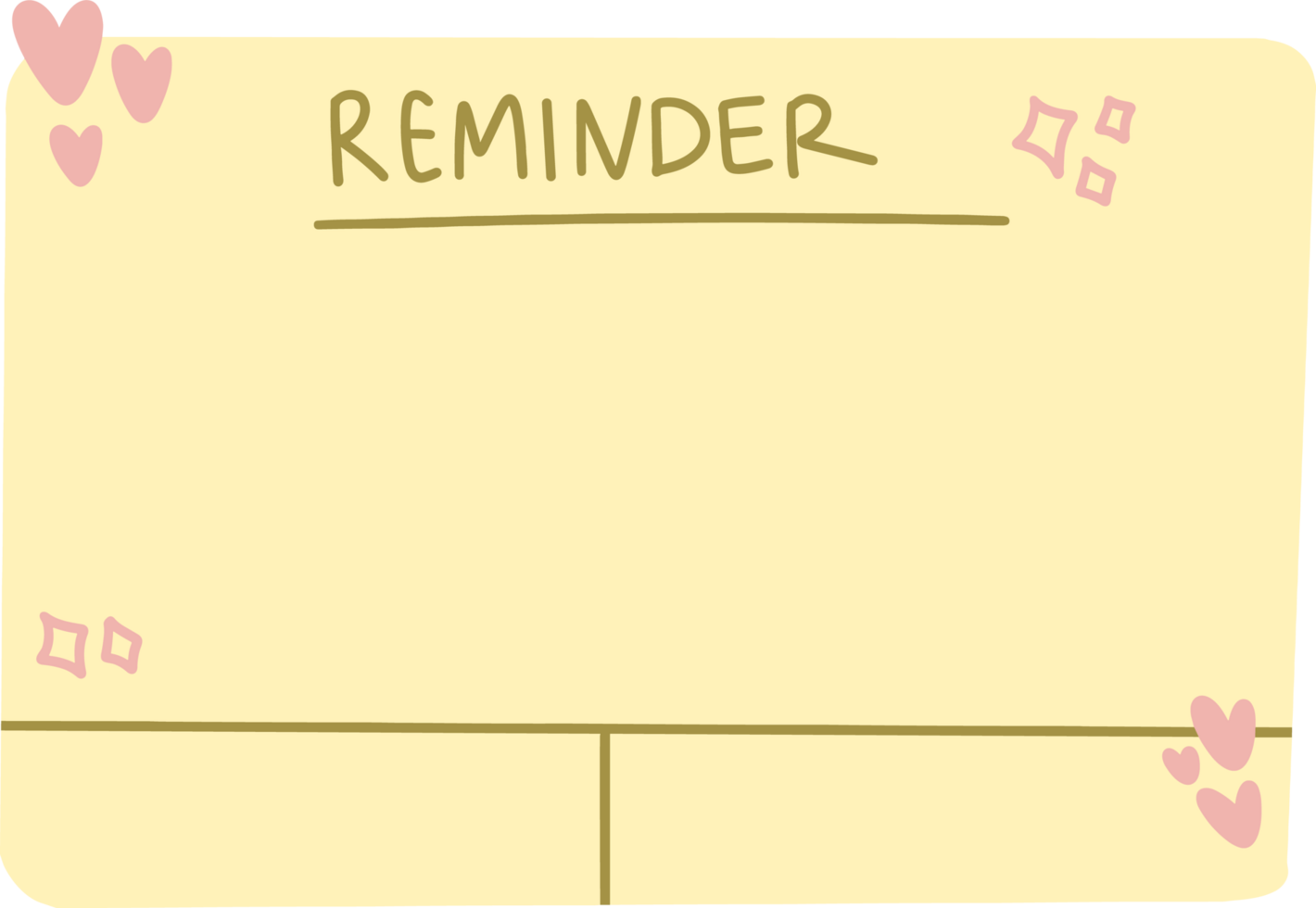 Valentine reminder note png