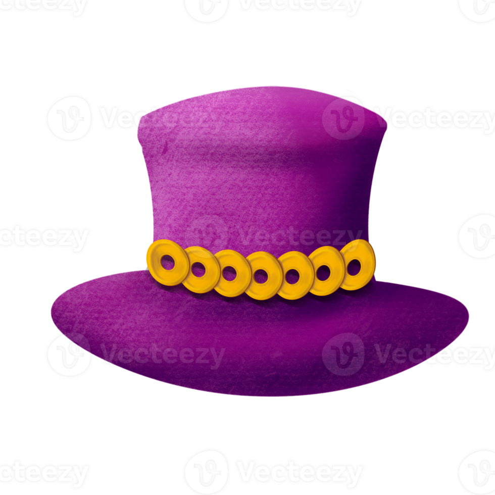 The fancy hat png image for party or fashion concept