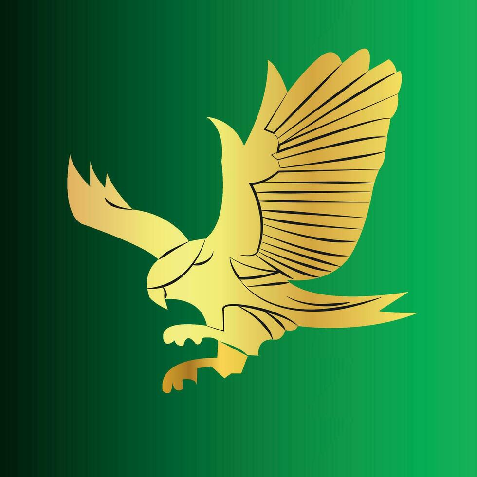Golden Eagle Shield vector