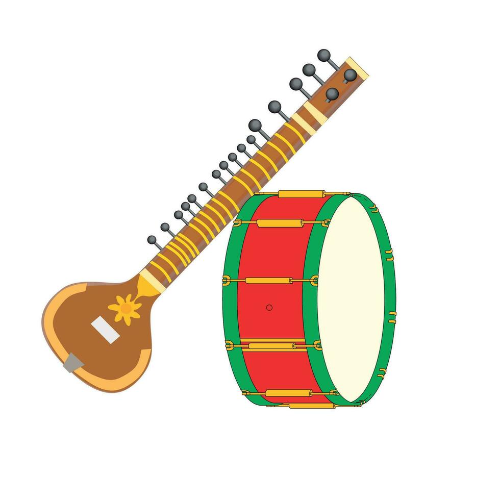 música instrumento vector diseño