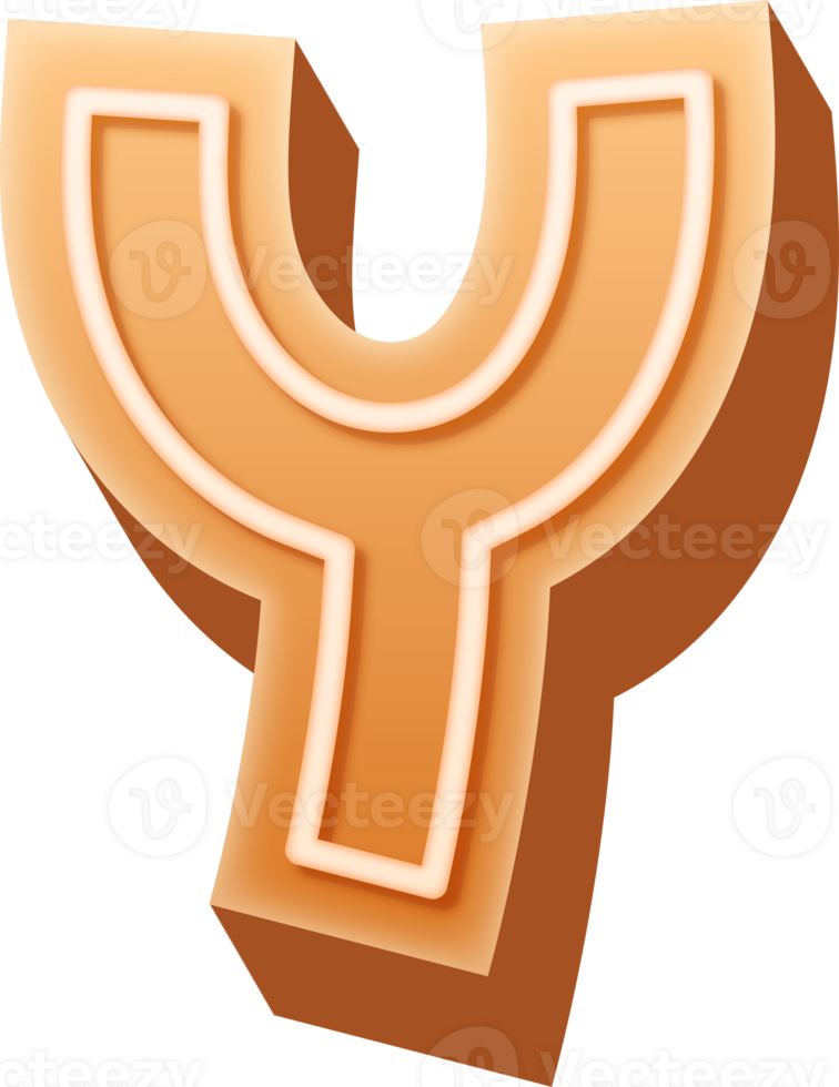 Gingerbread Alphabet Letter Y png