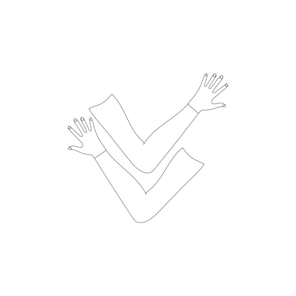 Hand concept. Collection of gesture high quality vector outline signs for web pages, books, online stores, flyers, banners etc. hands holding protect giving gestures icons.