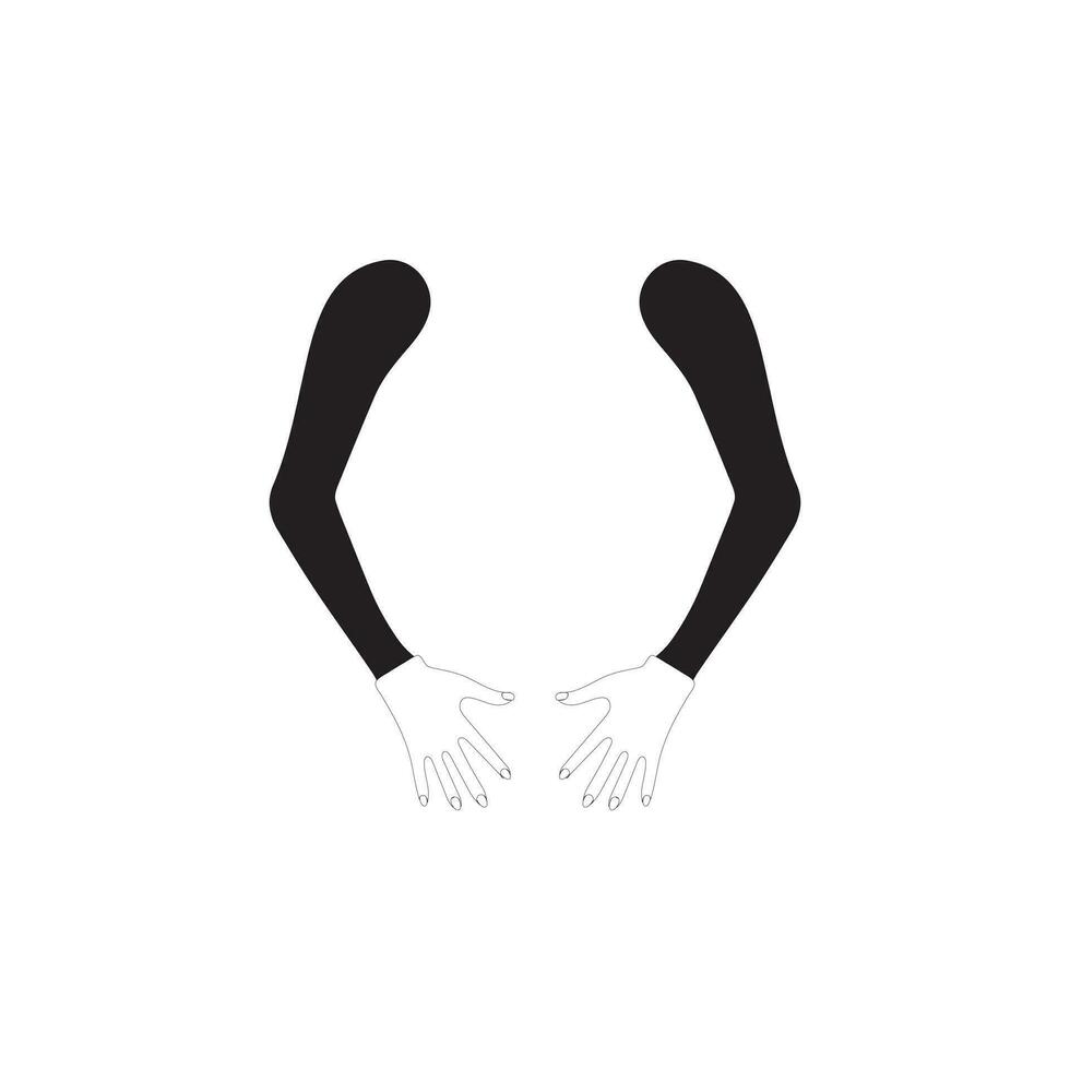 Hand concept. Collection of gesture high quality vector outline signs for web pages, books, online stores, flyers, banners etc. hands holding protect giving gestures icons.