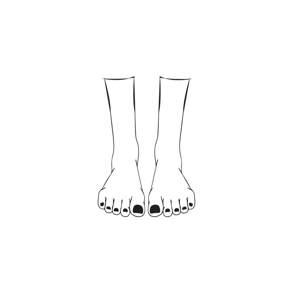Foot line icon. Human Footprint step Icon. Element of treatment icon for mobile concept and web apps. Thin line foot line icon can be used for web and mobile. vector
