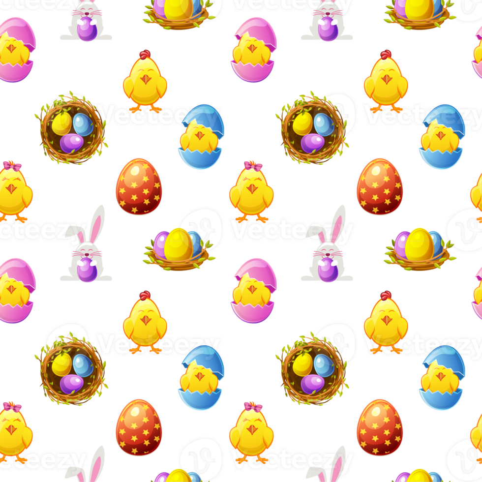 Seamless pattern for Easter png