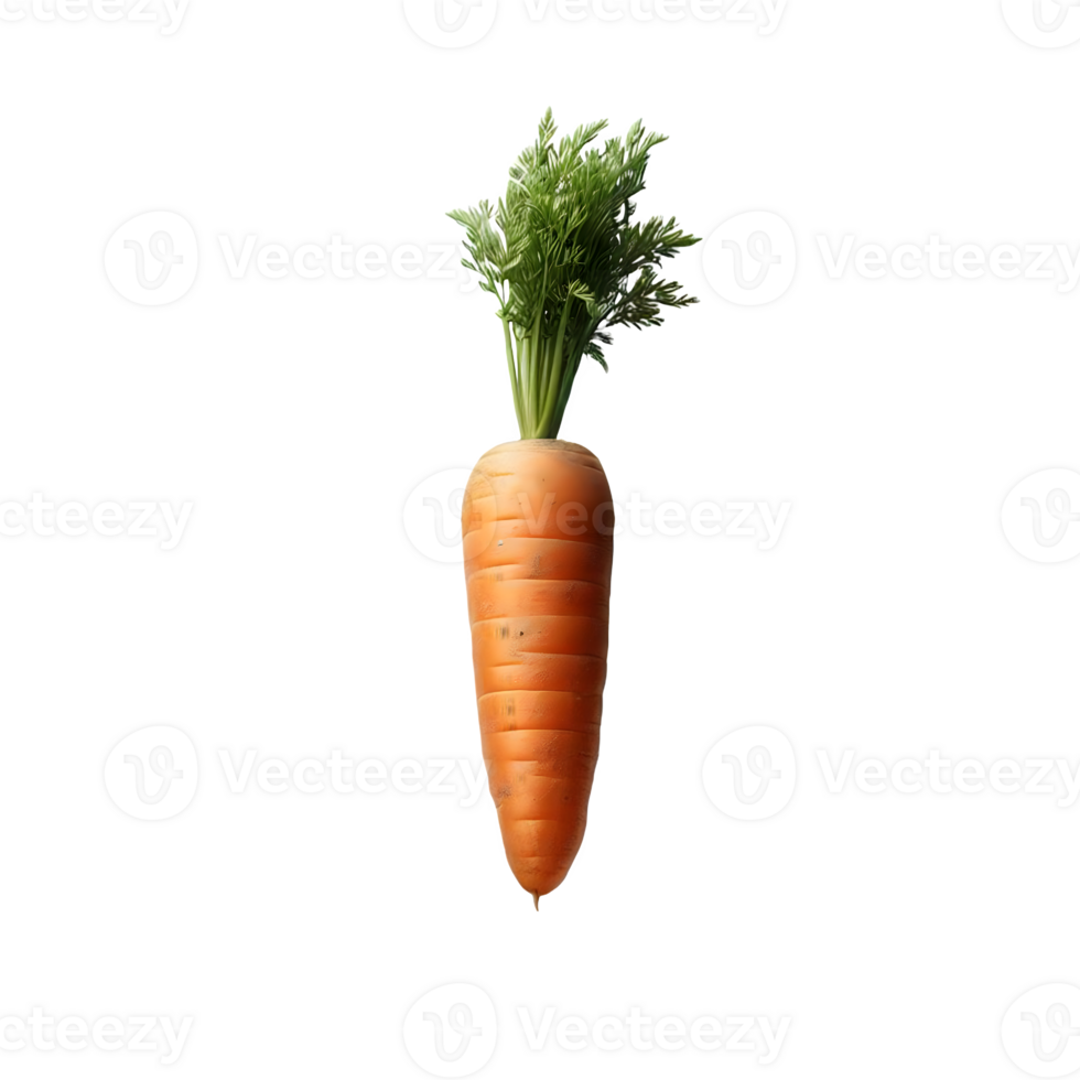 AI generated Isolated carrot Transparent Background, PNG Format, Generative AI