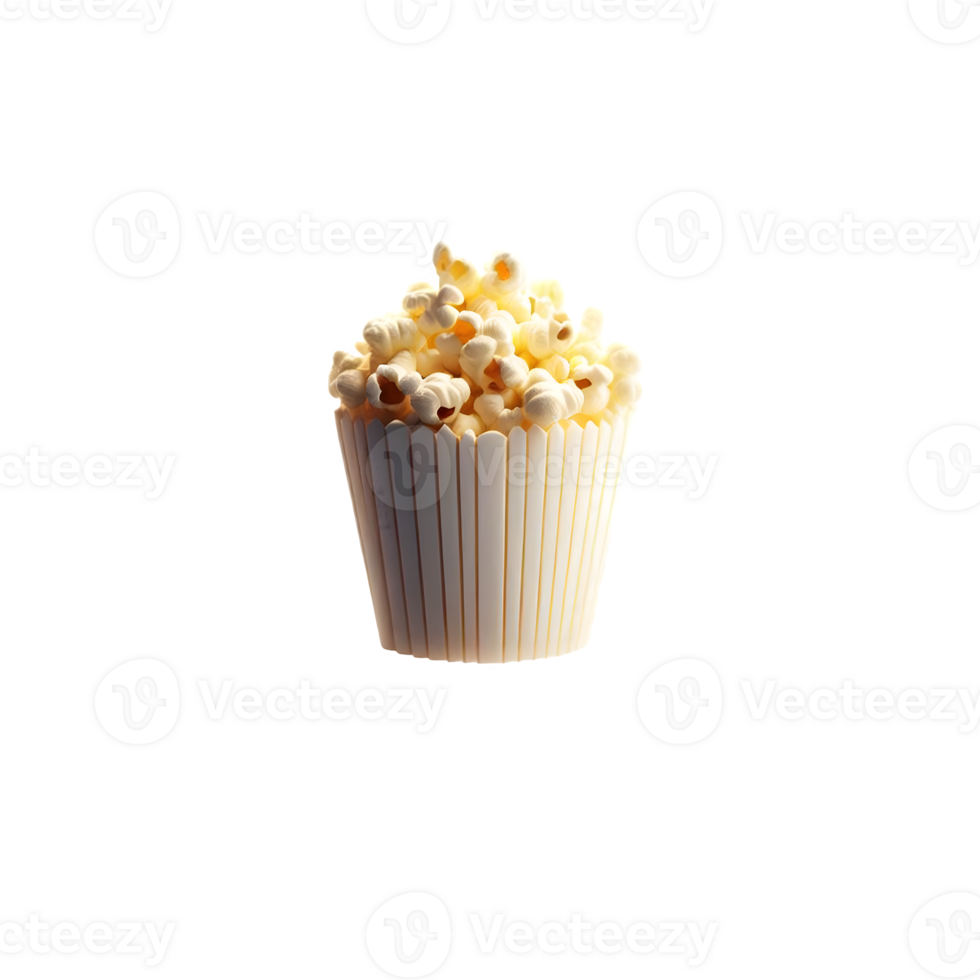 ai generiert isoliert Popcorn Wanne transparent Hintergrund, png Format, generativ ai