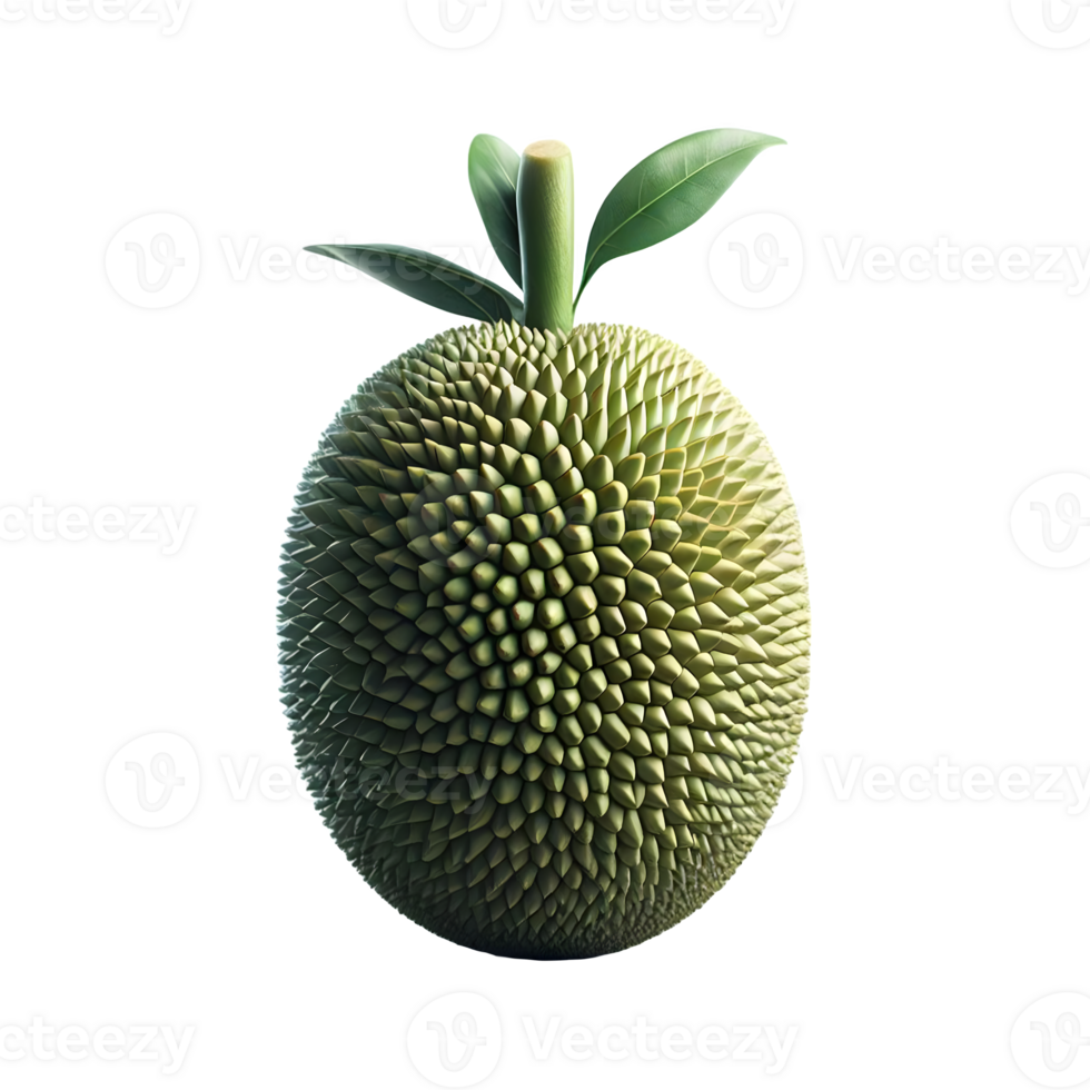 AI generated Isolated jackfruit Transparent Background, PNG Format, Generative AI