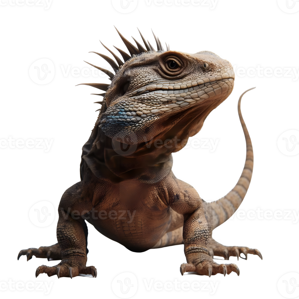 isoliert Leguan Tier auf ein transparent Hintergrund, png Format