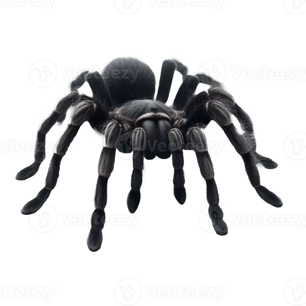 Isolated Tarantula animal on a transparent background, PNG Format