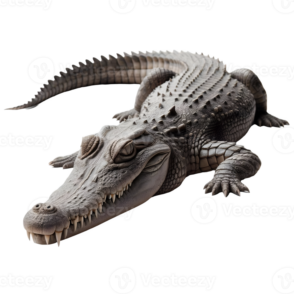 isolé crocodile animal sur une transparent arrière-plan, png format