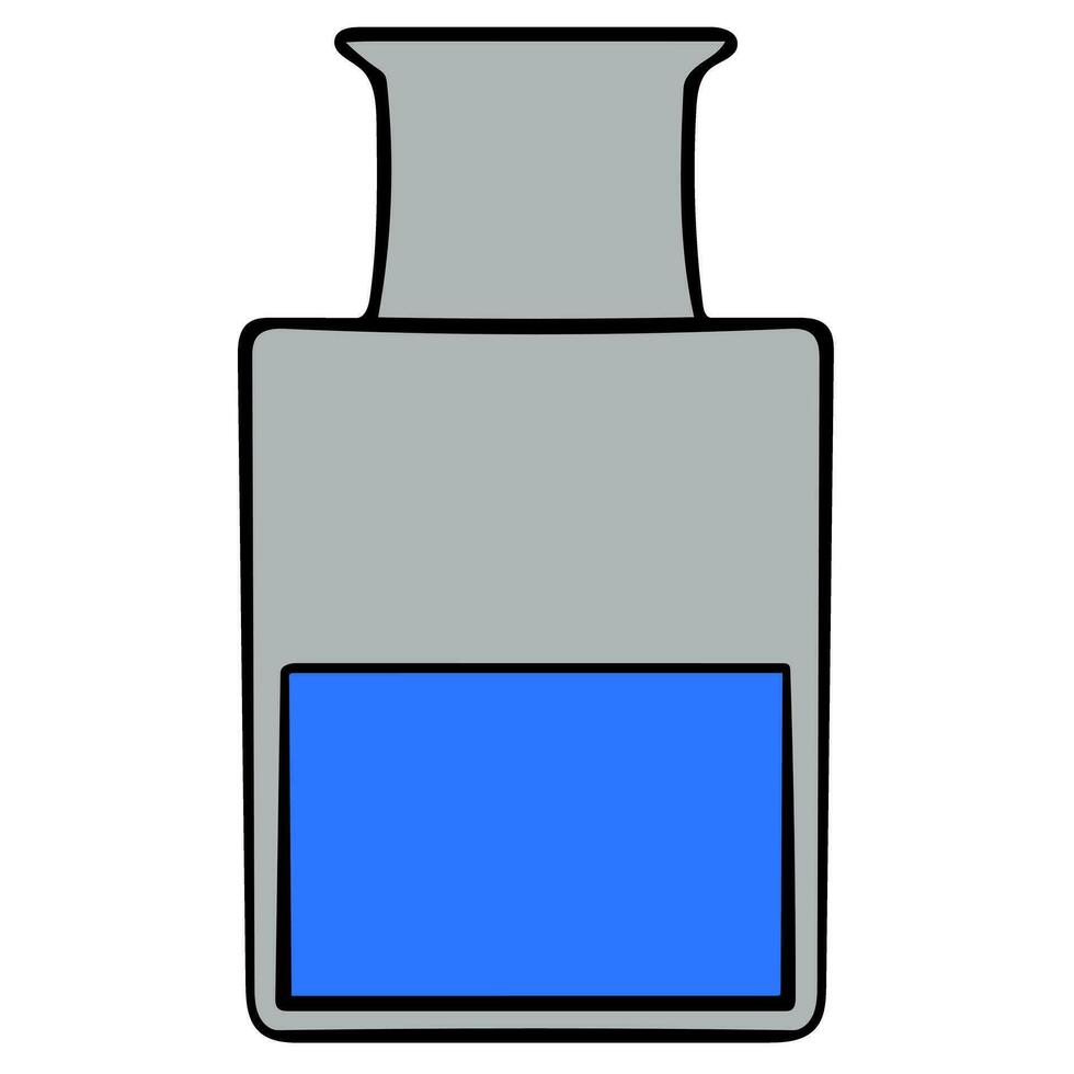 Flat design of cuvet sampling tube glass vector illustration. Flat design of cuvet sampling tube glass vector illustration.