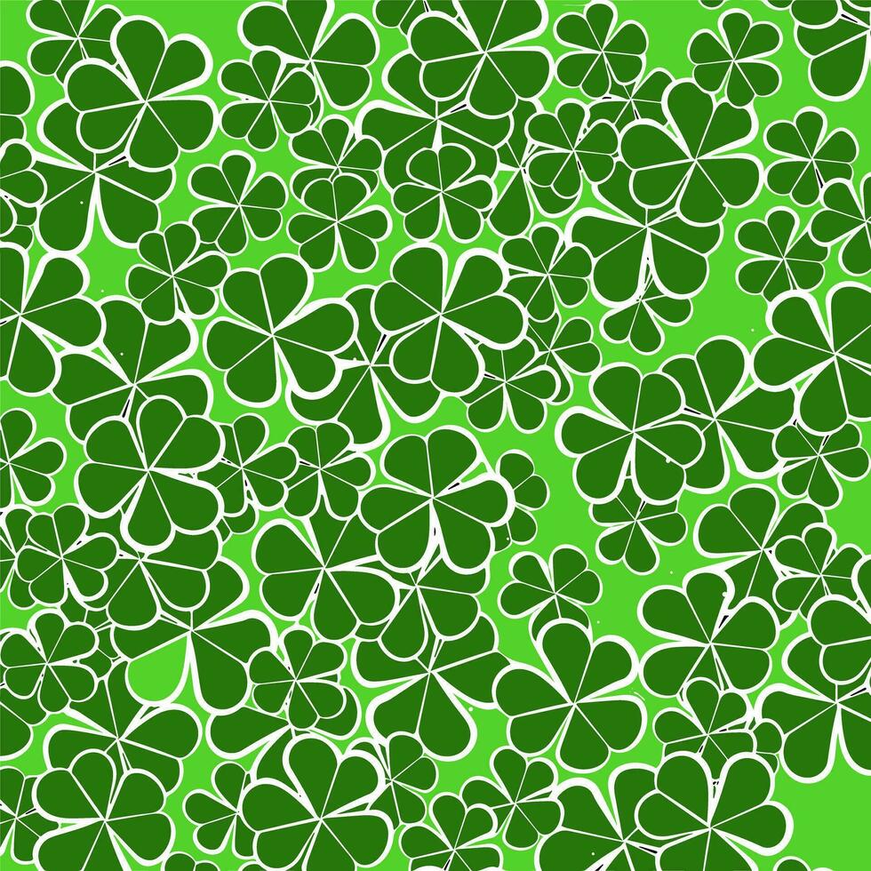 Green leaf clover illustration background. The vector is suitable to use nature background.