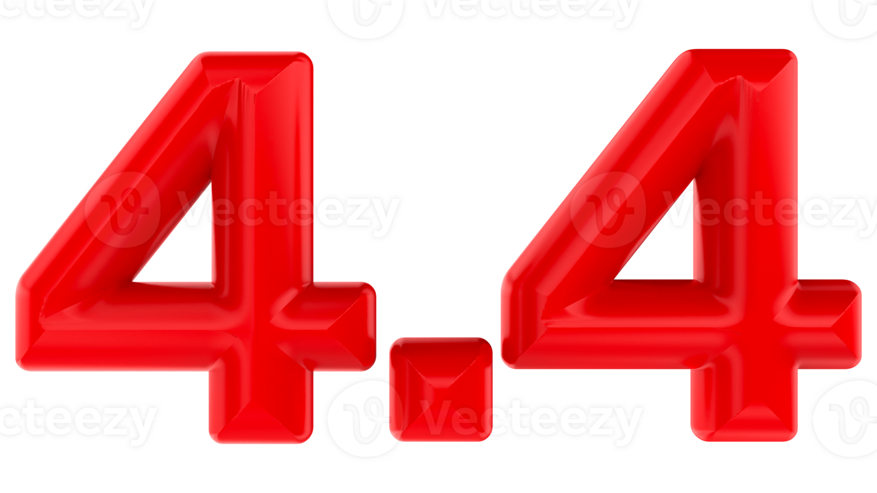 3d rendering of singles day 4.4 sales png