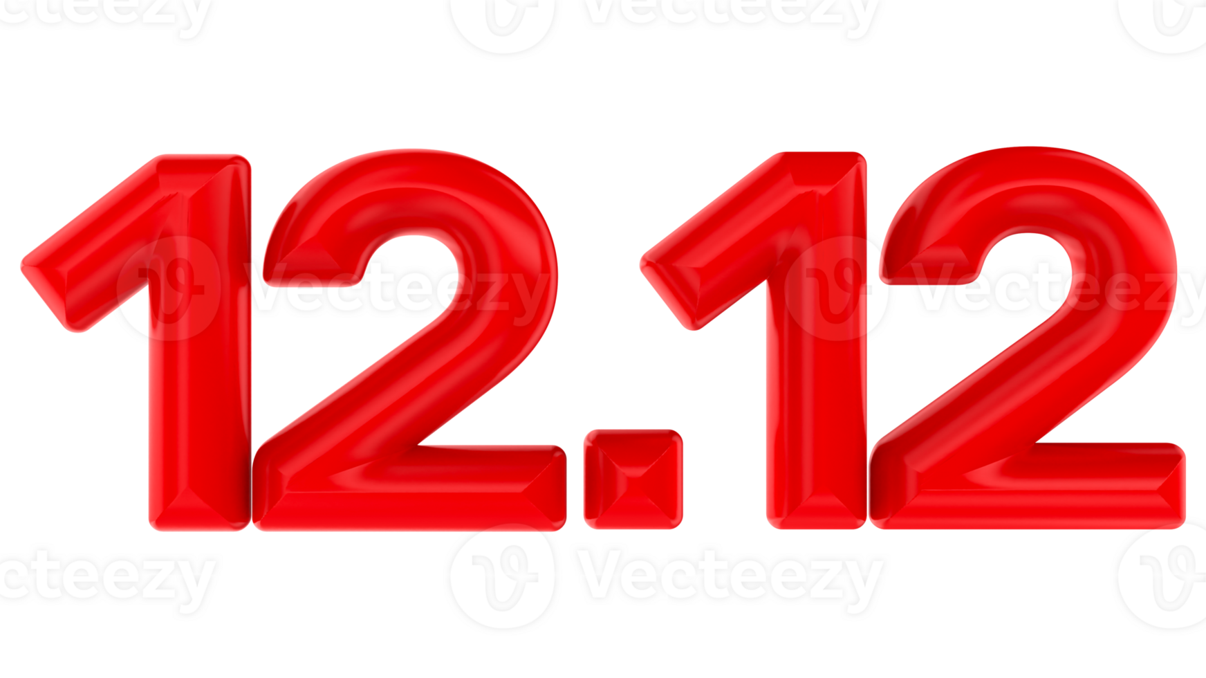 3d rendering of singles day 12.12 sales png
