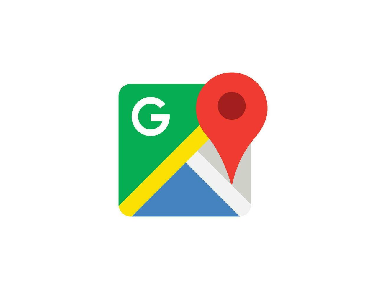 google mapa icono vector