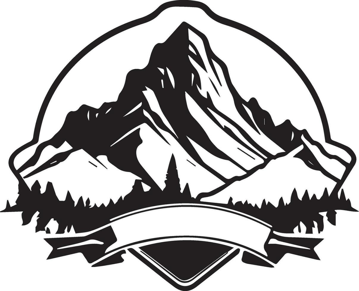 camping and nature adventure badge vector