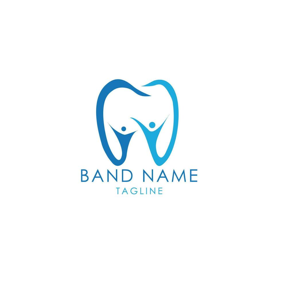 This is dental health care logo design vector