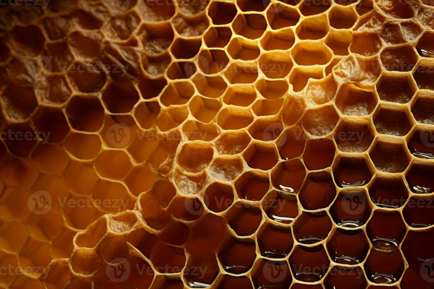 AI generated Intricate Honey comb. Generate Ai photo