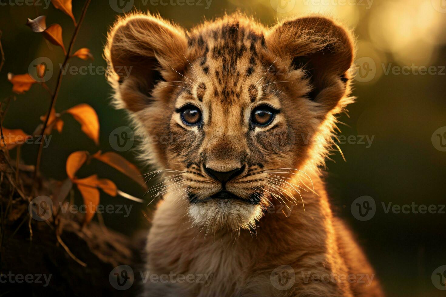 AI generated Furry Lion cub. Generate Ai photo