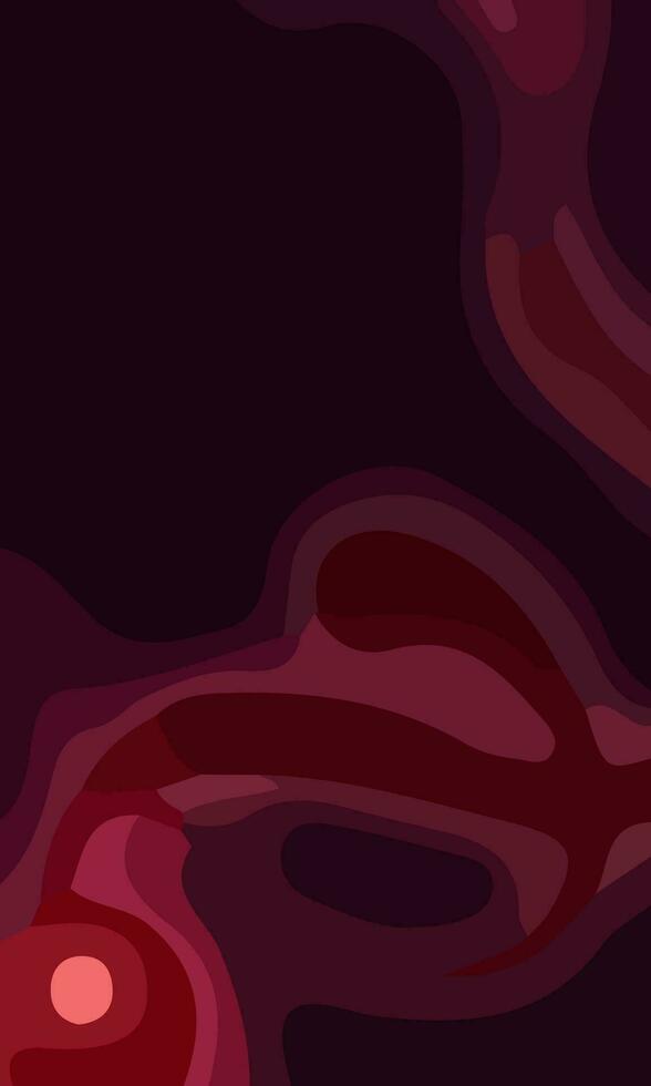Aesthetic abstract art with a combination of shapes and red colors. Suitable for background and poster vector