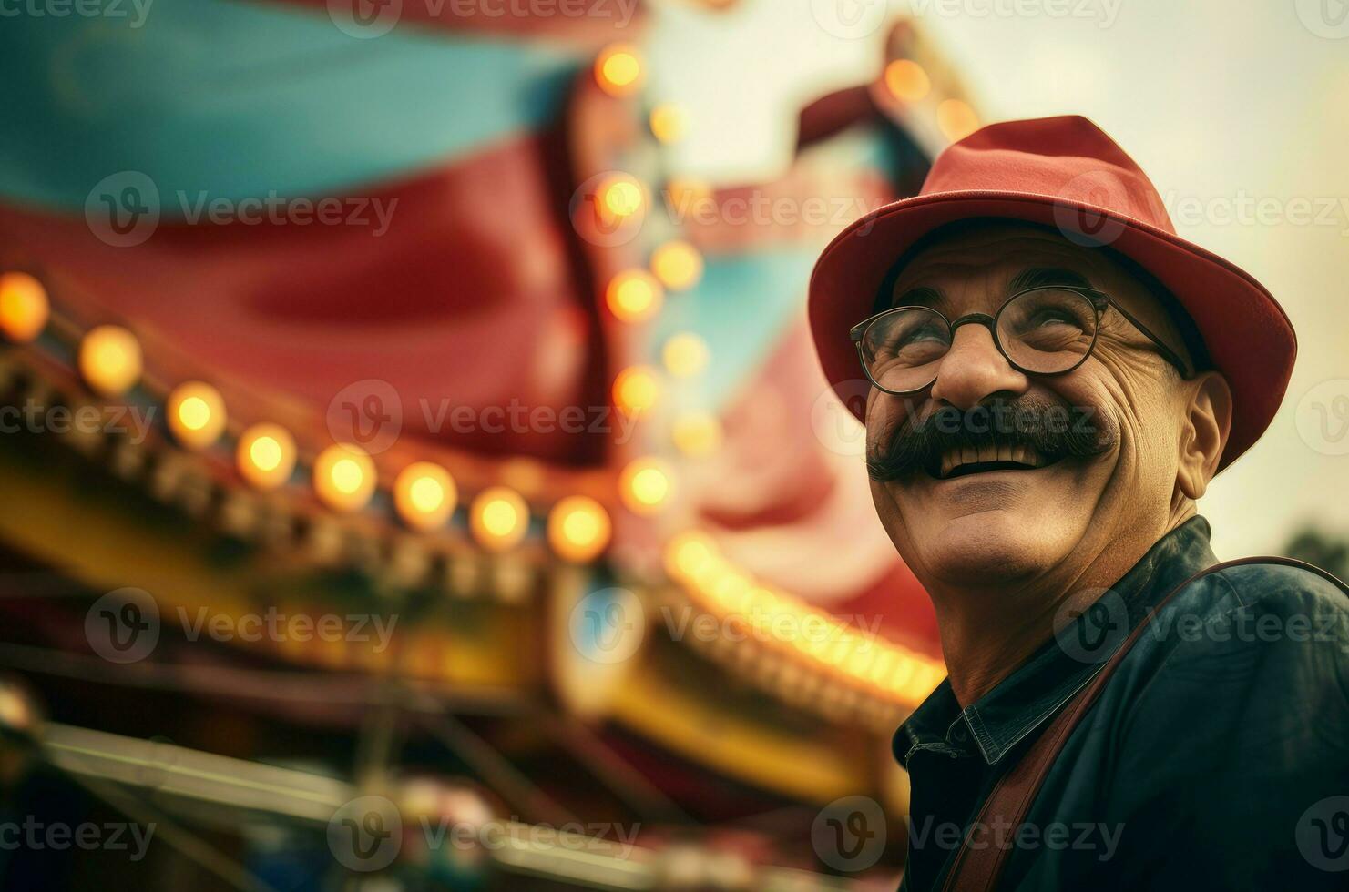 AI generated Sprawling Man amusement park. Generate Ai photo