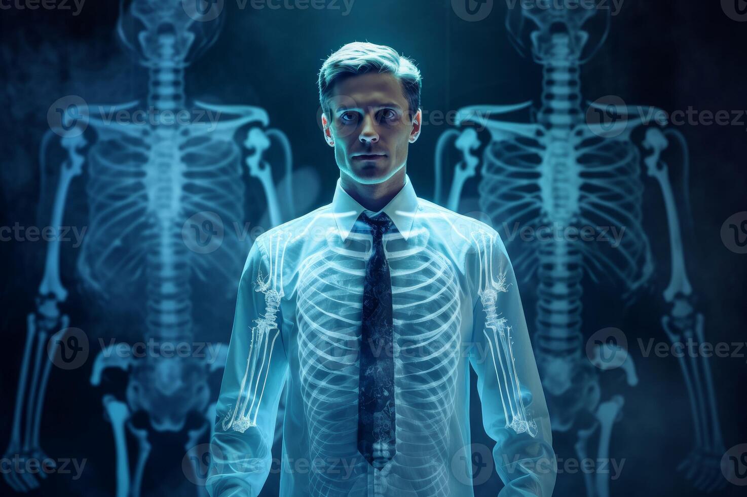 AI generated Dedicated Male doctor xray roentgen. Generate Ai photo