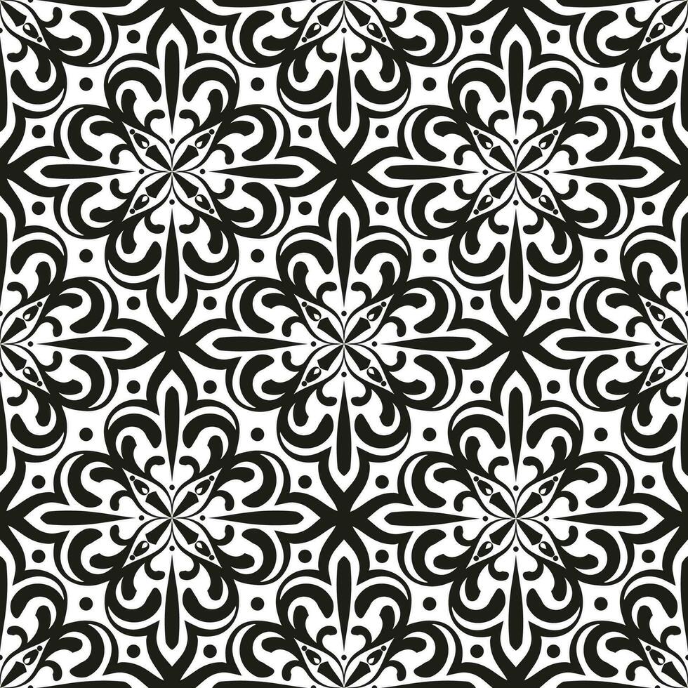 Damask seamless pattern. Royal endless background for wallpaper, fabric, wrapping, textile. Black ornaments on a transparent background vector